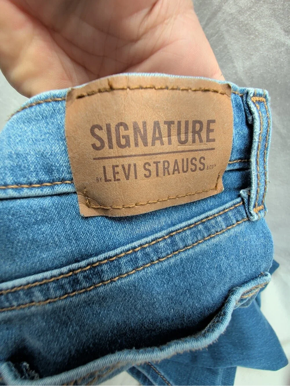 levi strauss signature boys regular fit jeans size 16 adjustable waist